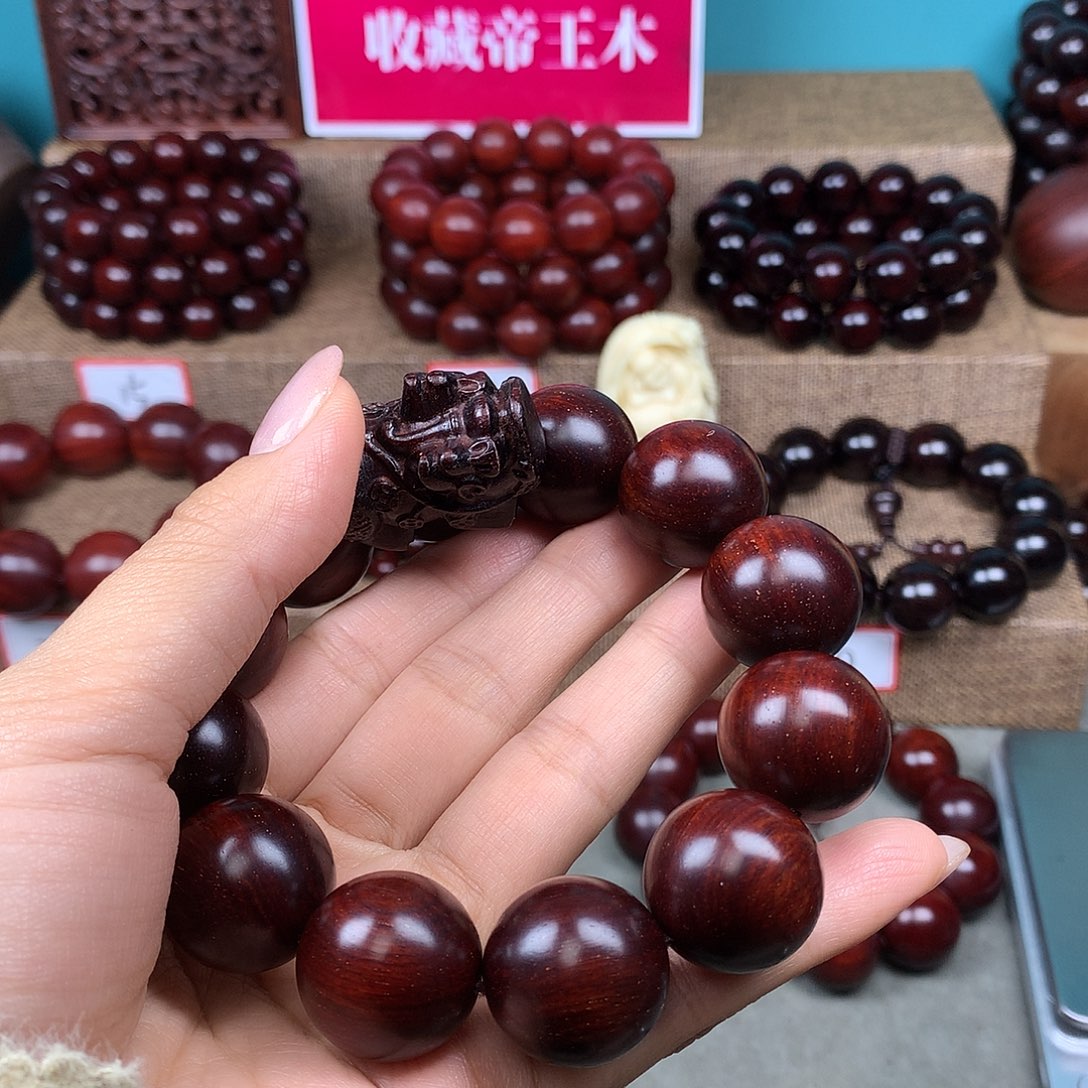 酷***鱼手串/手链小叶紫檀20