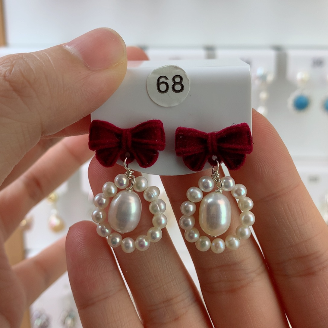 未镶嵌耳饰淡水珍珠