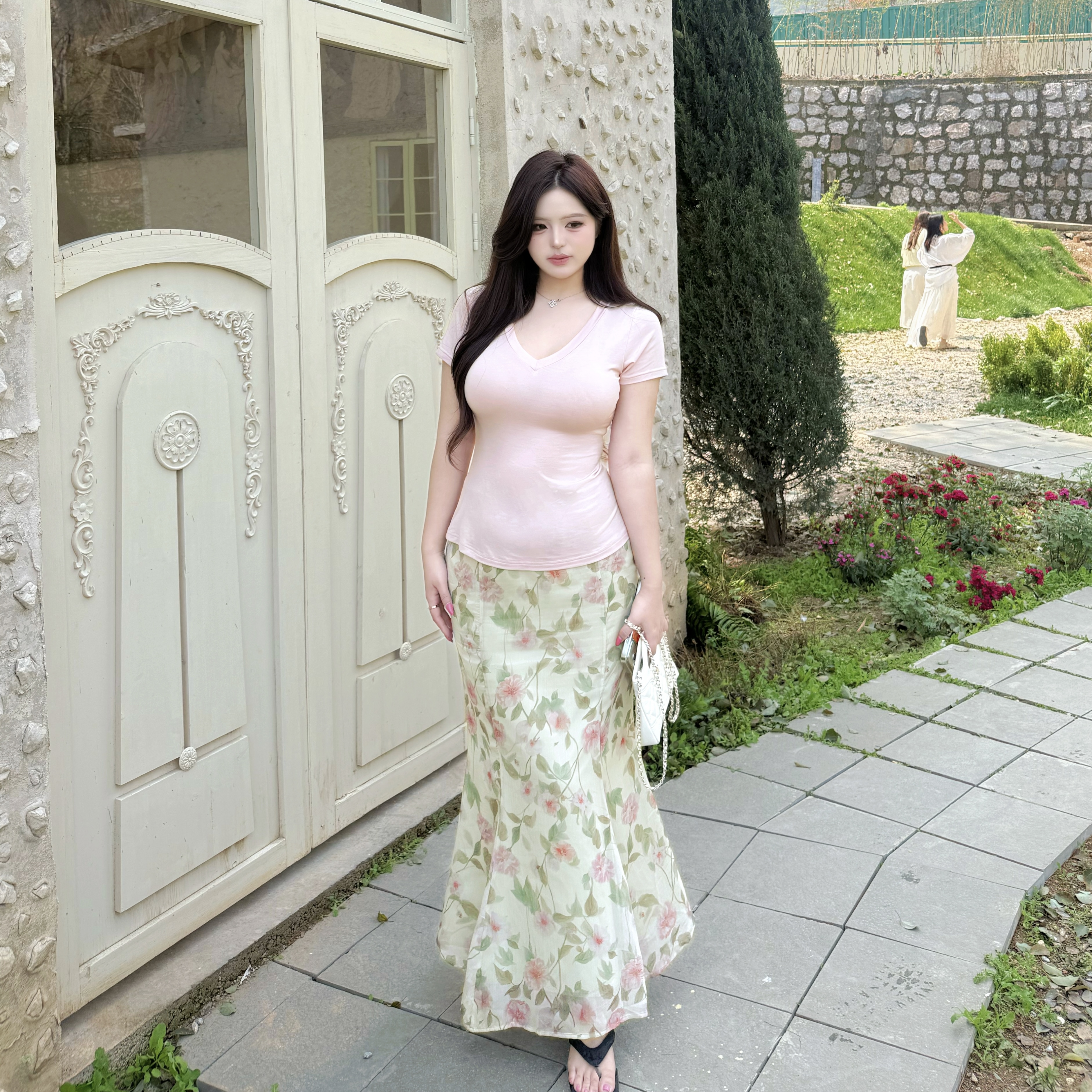 Beibei【小花仙】夏季碎花裙舒适百搭休闲纯色薄款半袖出片漂亮衣服