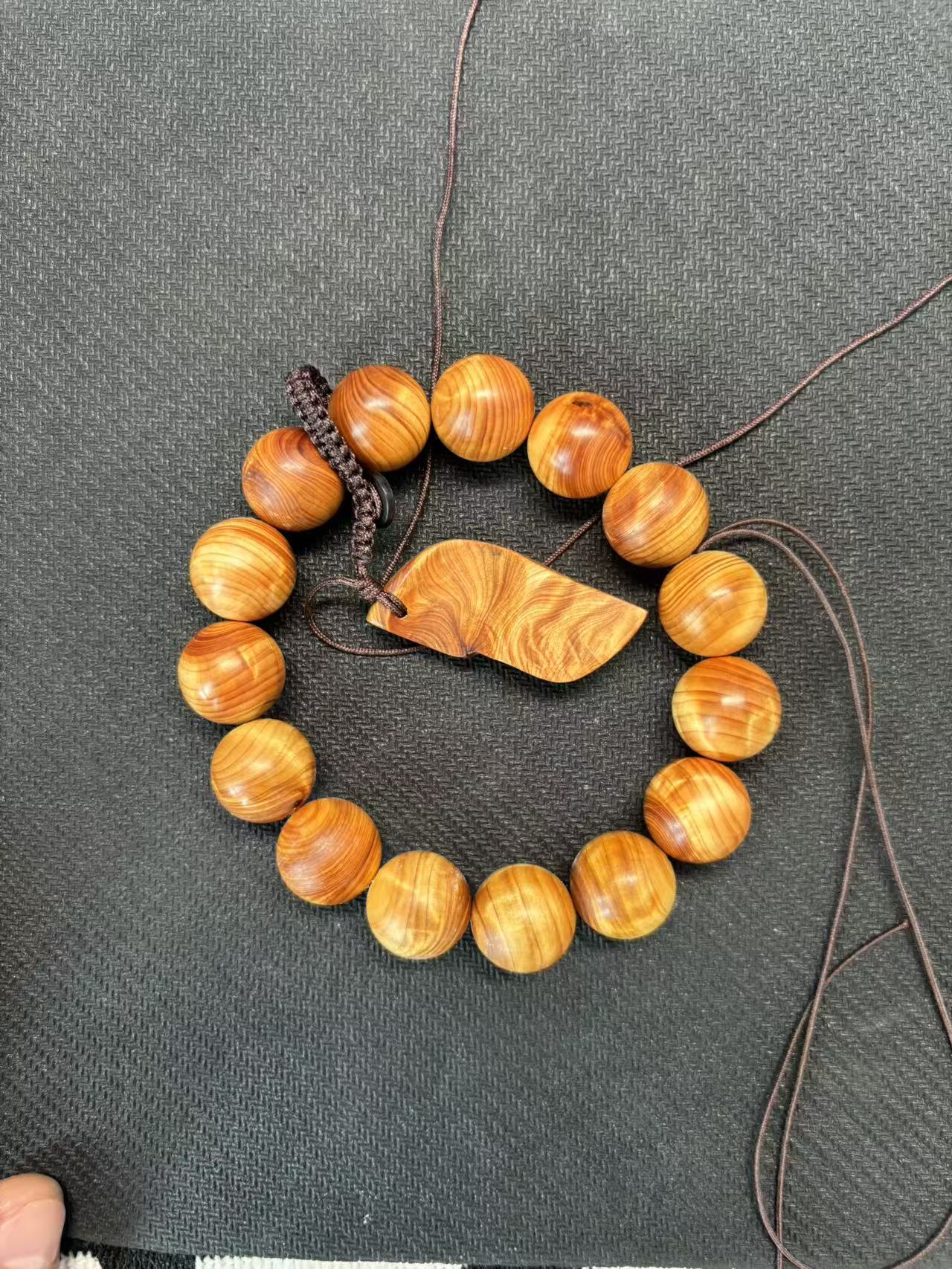 陈化老料闪电龙胆纹手串可盘玩收藏珍品