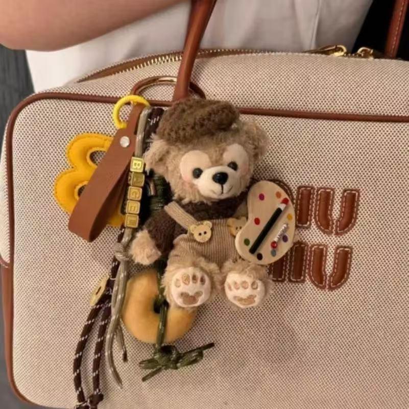 原创miu系包挂DIY重工挂件系可爱毛绒公仔包挂