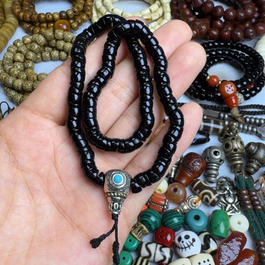 泥塑泥塑藏式108念珠