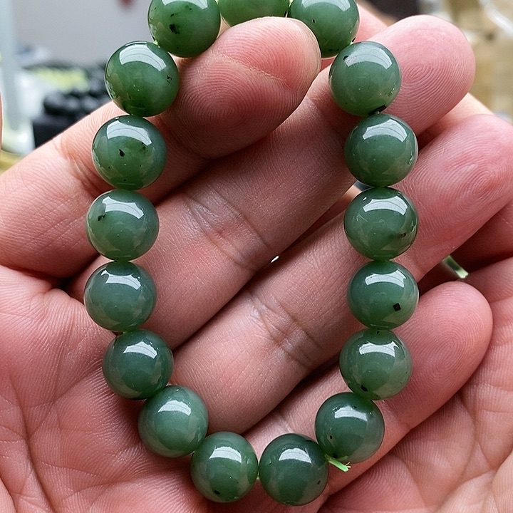 【闪购商品】未镶嵌手链和田玉碧玉12