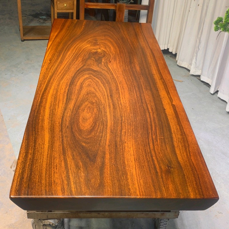 （自然边 尺寸180*80*8）实木大板桌可作茶桌办公桌餐桌会议桌