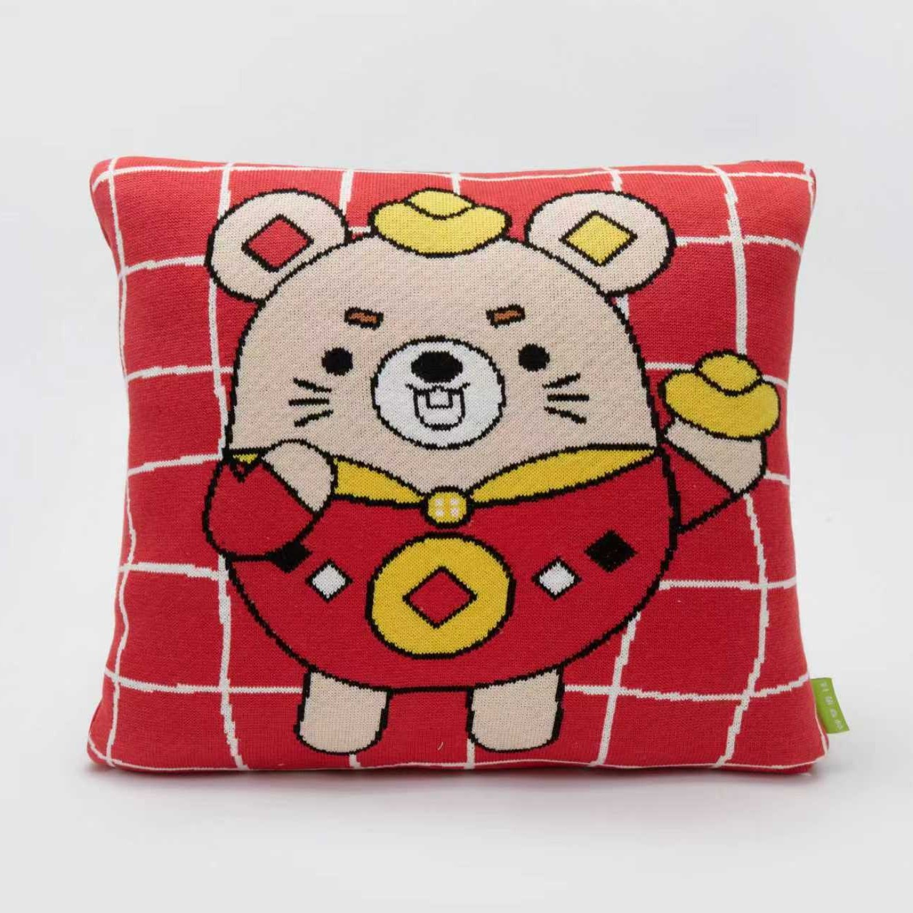 生肖抱枕可拆洗棉芯毯子可爱抱枕办公室午睡靠枕毯子四季通用