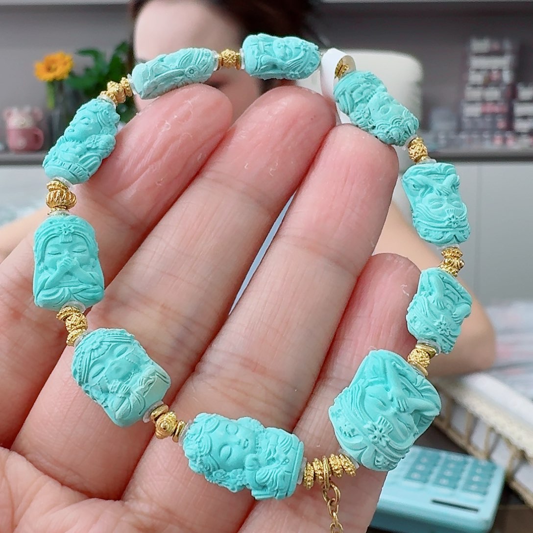 未镶嵌绿松石珠宝奇石