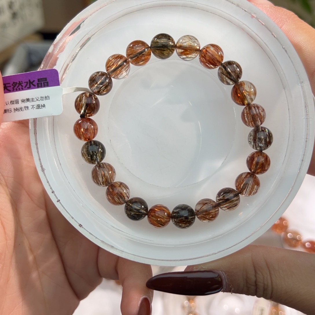 未镶嵌手链水晶黑金超七8