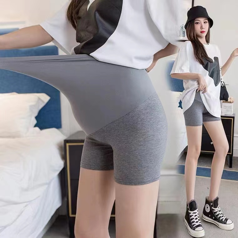 孕妇瑜伽三分莫代尔打底短裤春夏薄款小个子孕妇装