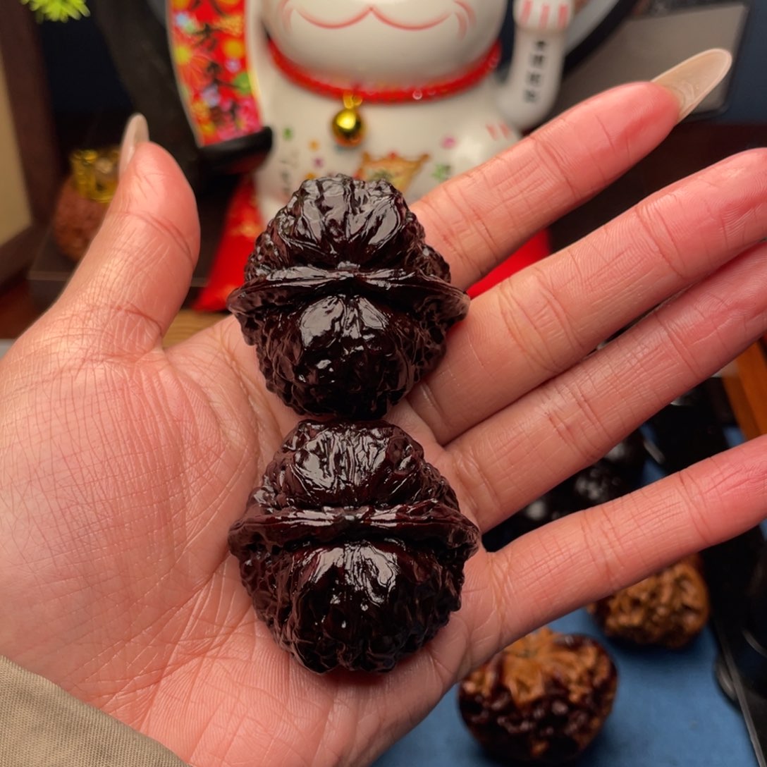 吊坠文玩核桃边肚40蛙蛙