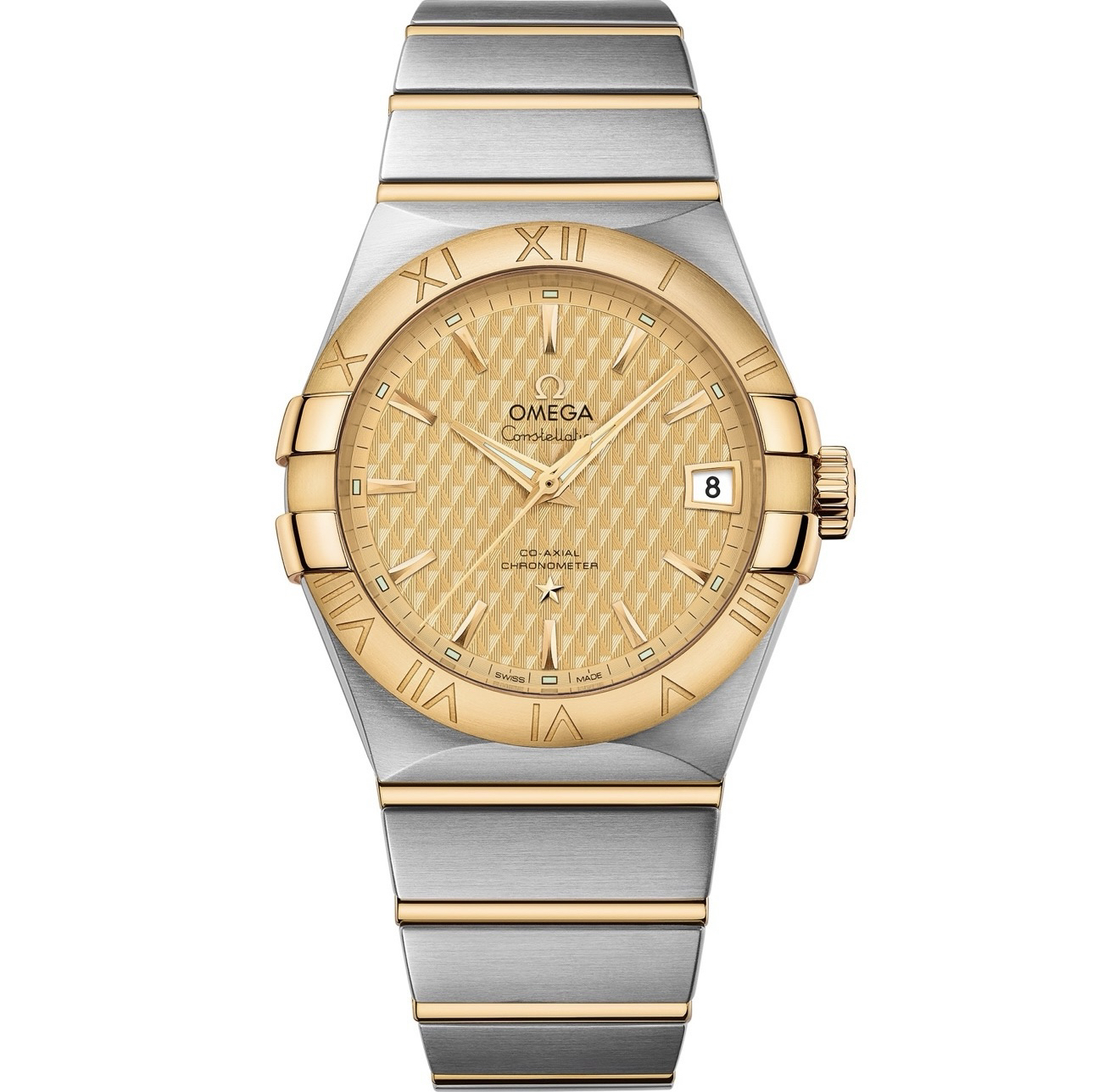 99新 Omega/欧米茄 星座系列/男表/38mm/金盘/机械