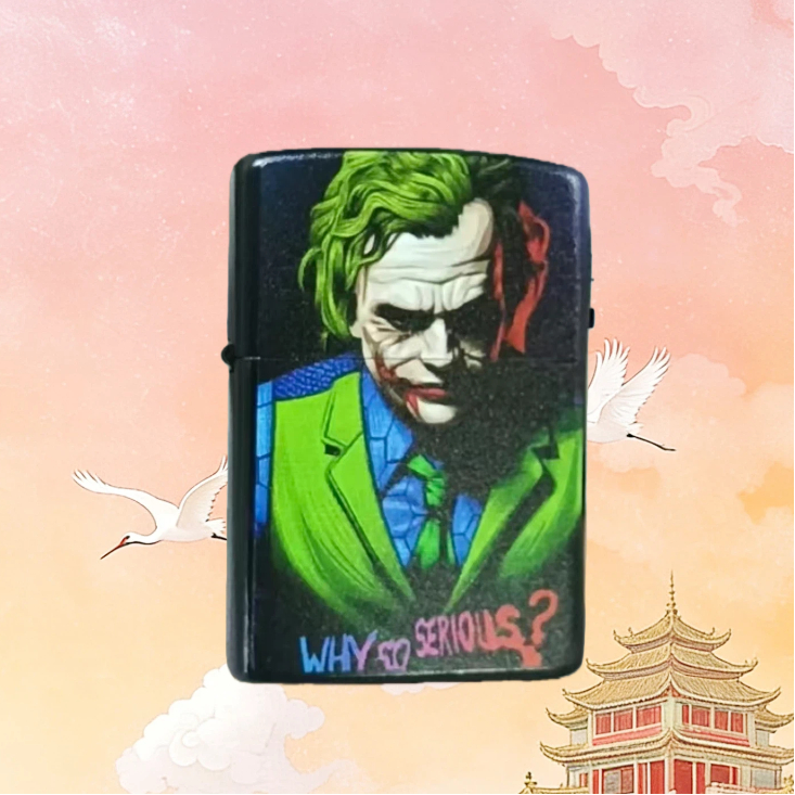 小丑煤油防风打火机男士送男友达人无油