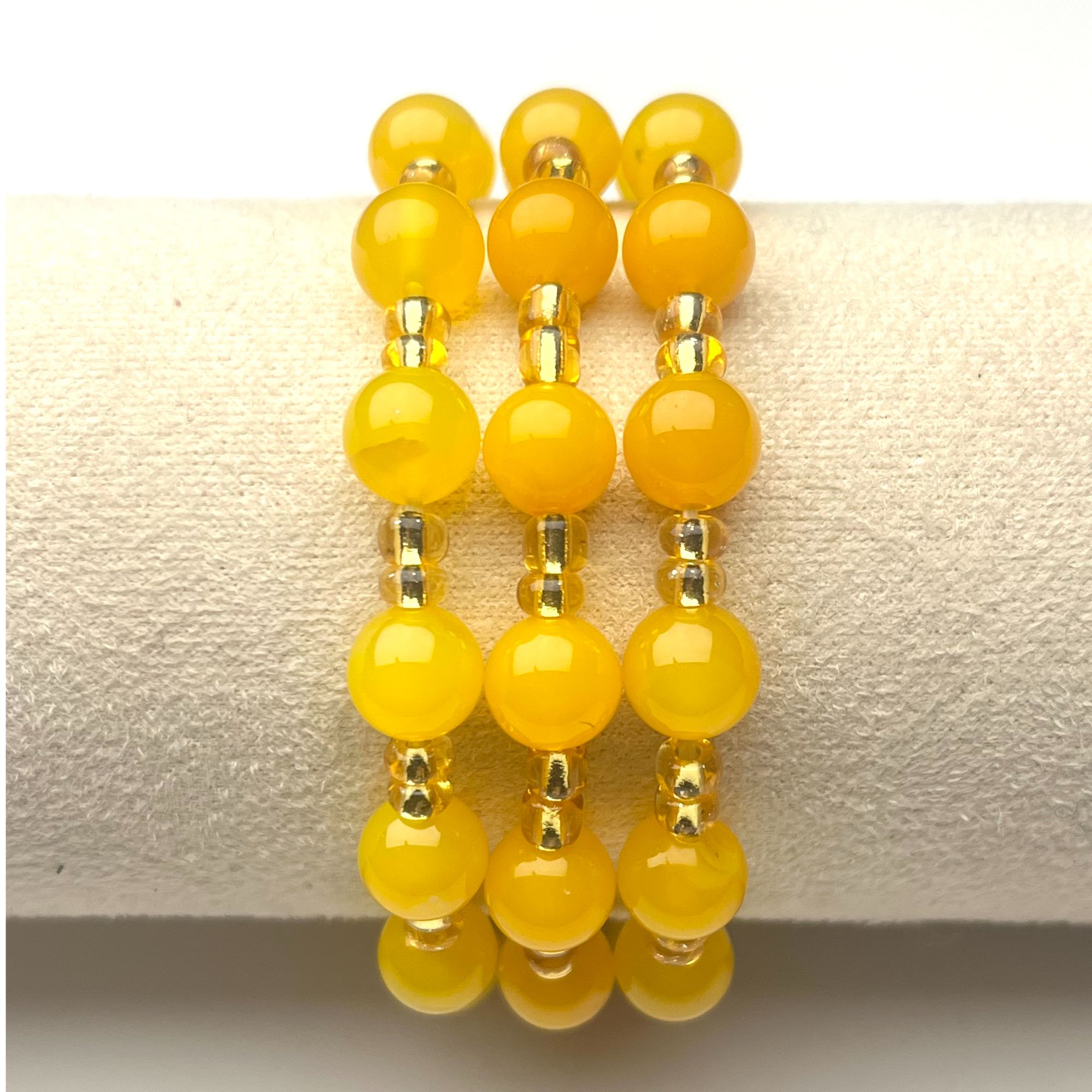 ZBG0411黄玛瑙手串（天然珠宝多样性发其一）