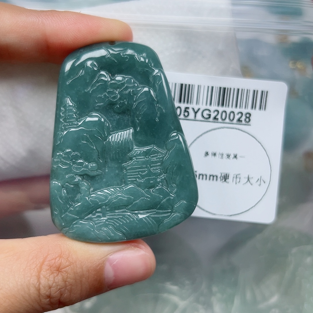 翡翠未镶嵌吊坠(不含链)