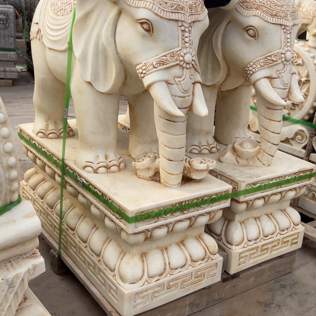 卫***汉白玉大象 不包邮！