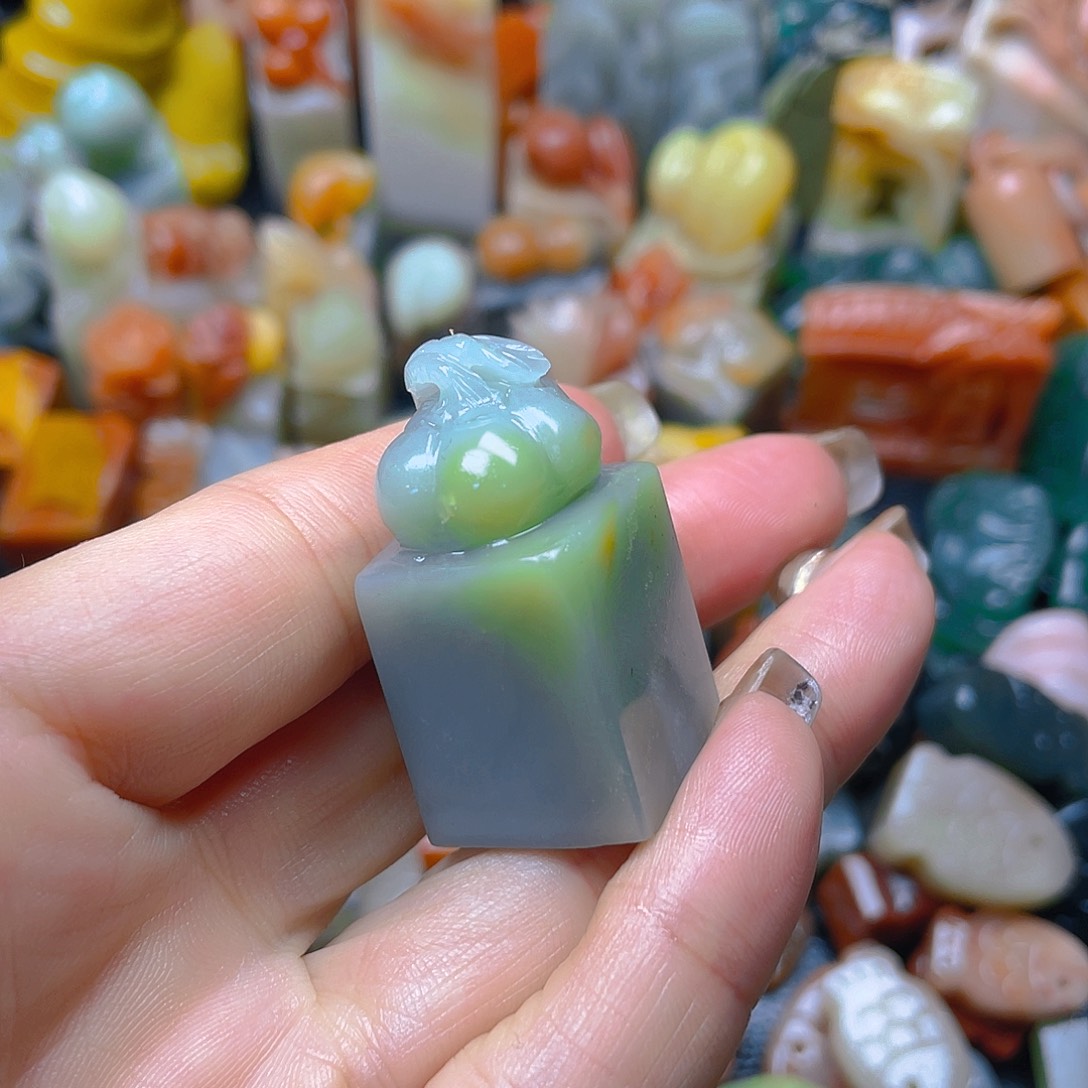 青田石印石纯手工