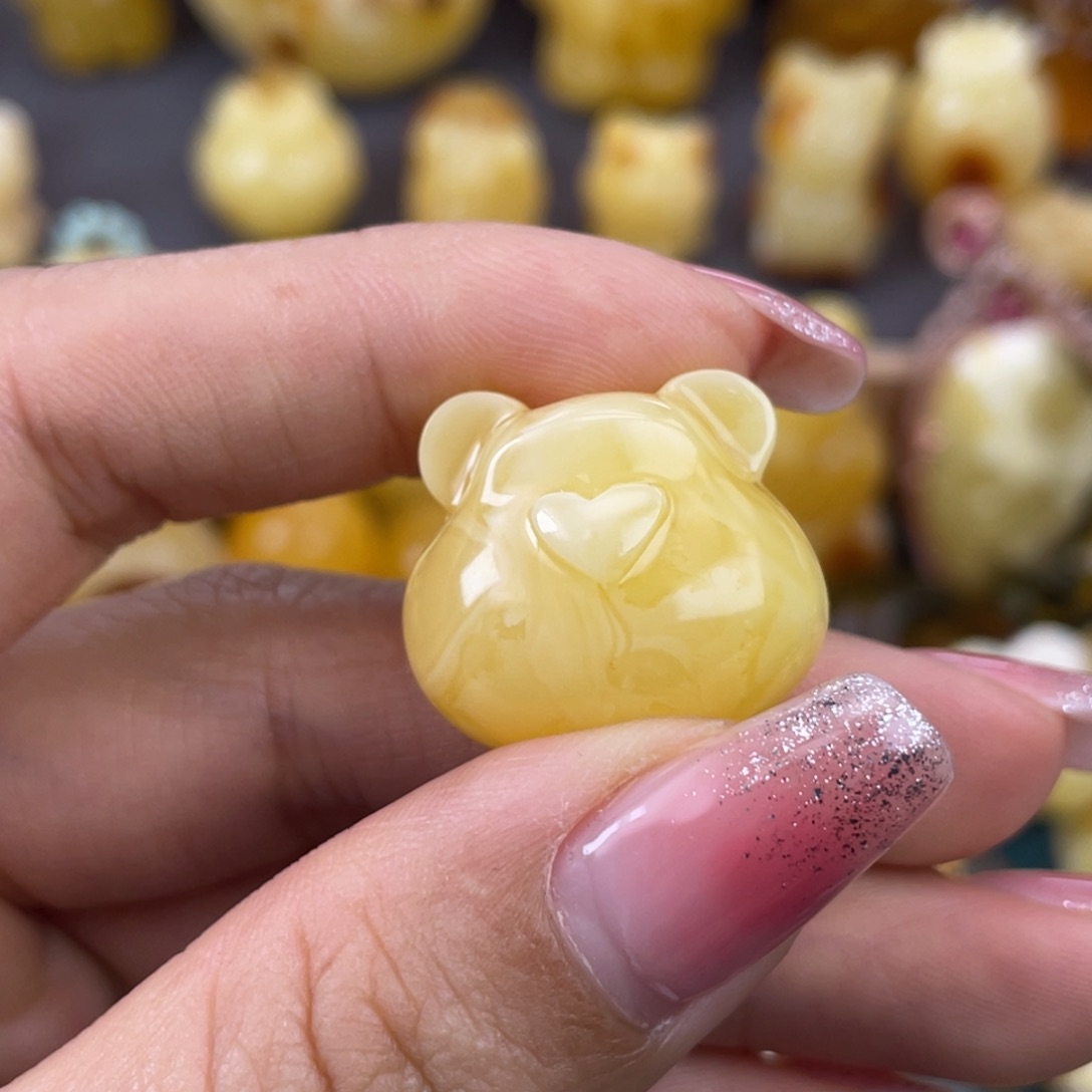 琥珀裸石未镶嵌蜜蜡