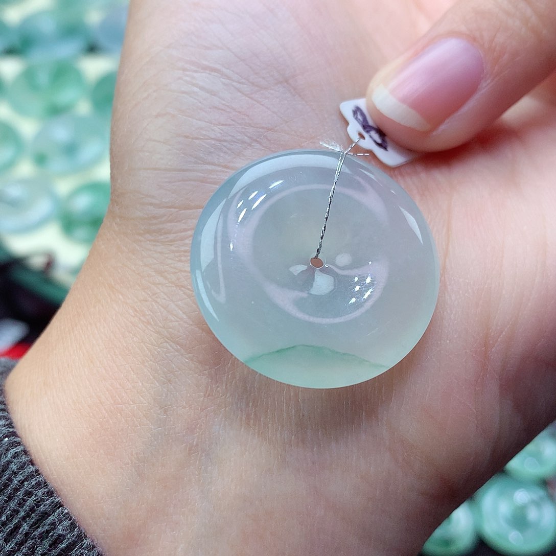 翡翠颈饰未镶嵌45尺寸27.1-5.6