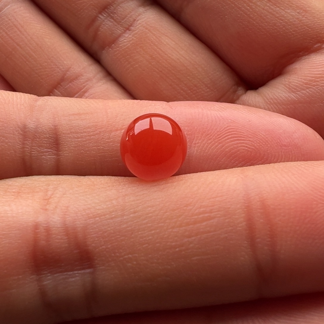 渔***利南红玛瑙未镶嵌圆珠8.4