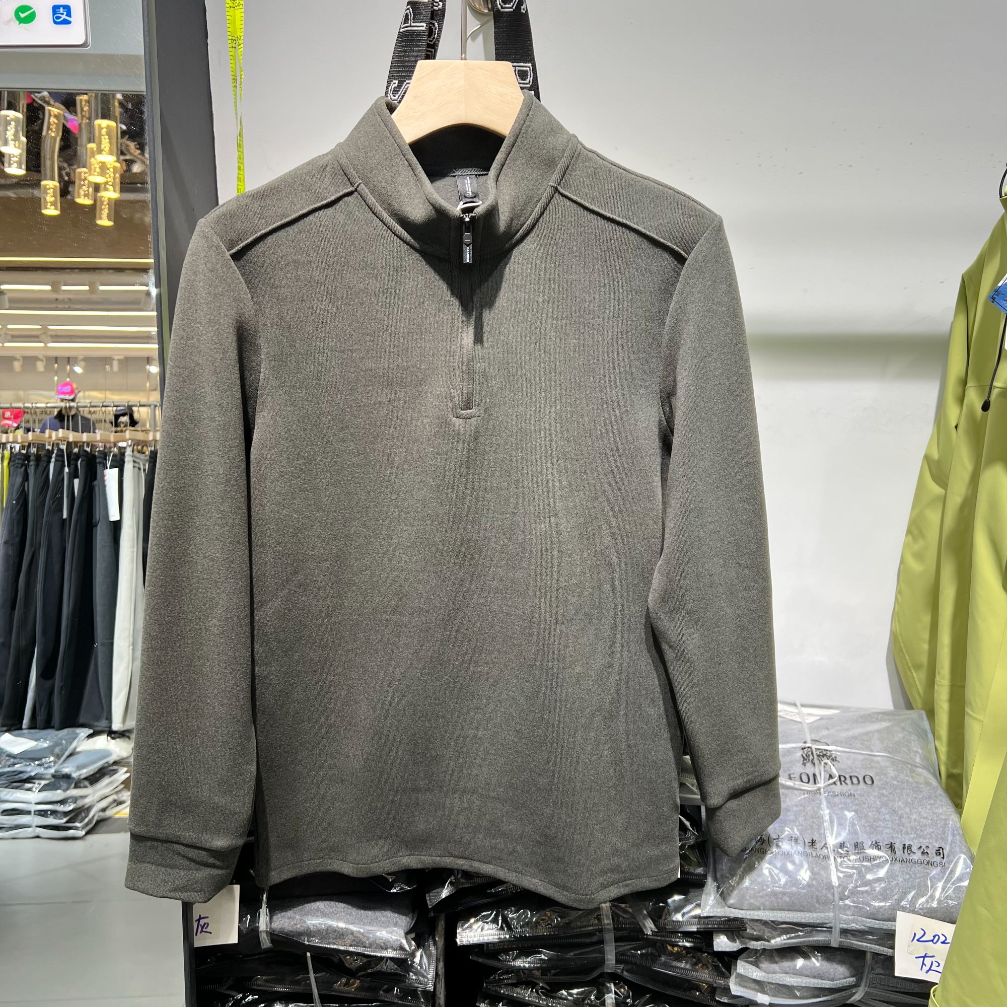 冬季L正常版6355#德绒时尚经典百搭设计简约长袖卫衣秋冬男款上衣