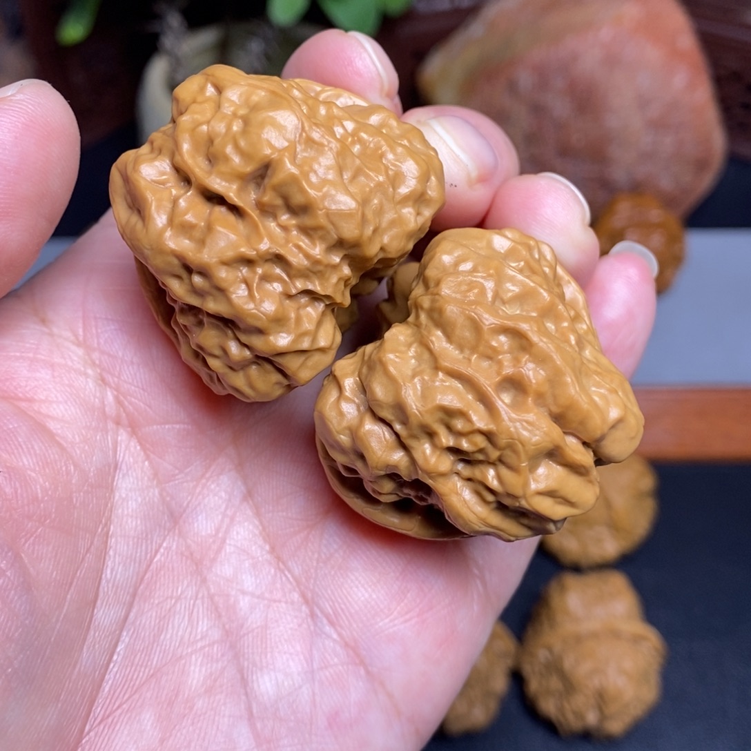 文玩核桃把件39，44蛙