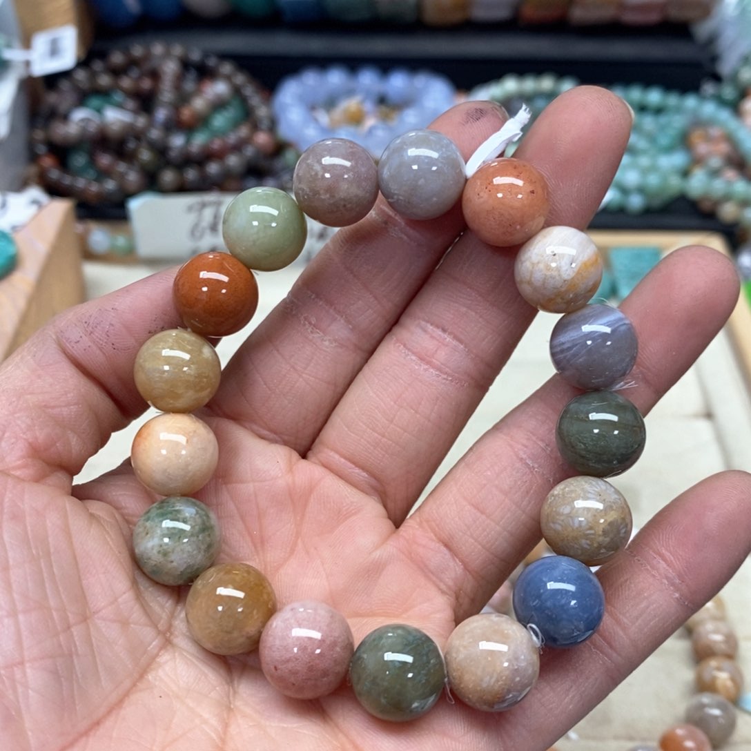 硅化珊瑚（珊瑚玉）手链未镶嵌?**?236 