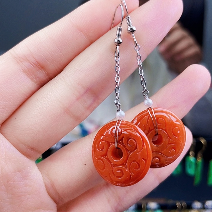 翡翠耳饰未镶嵌饰品