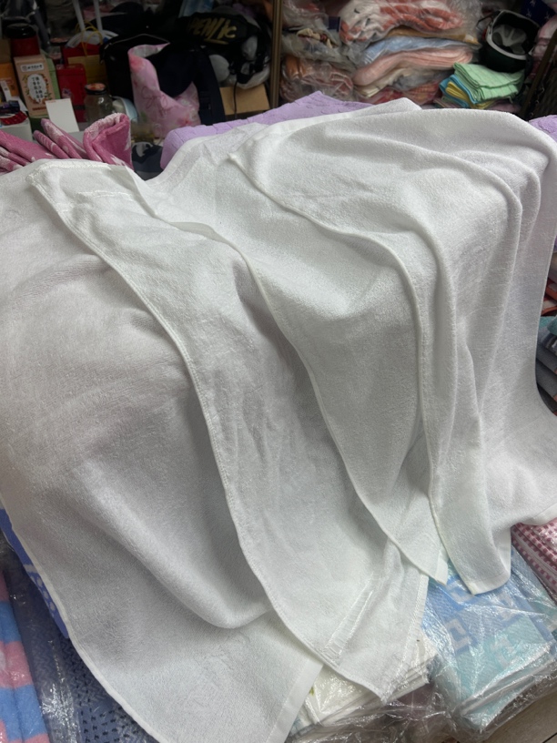 尾单细纱白毛巾4条薄款微瑕介意勿拍
