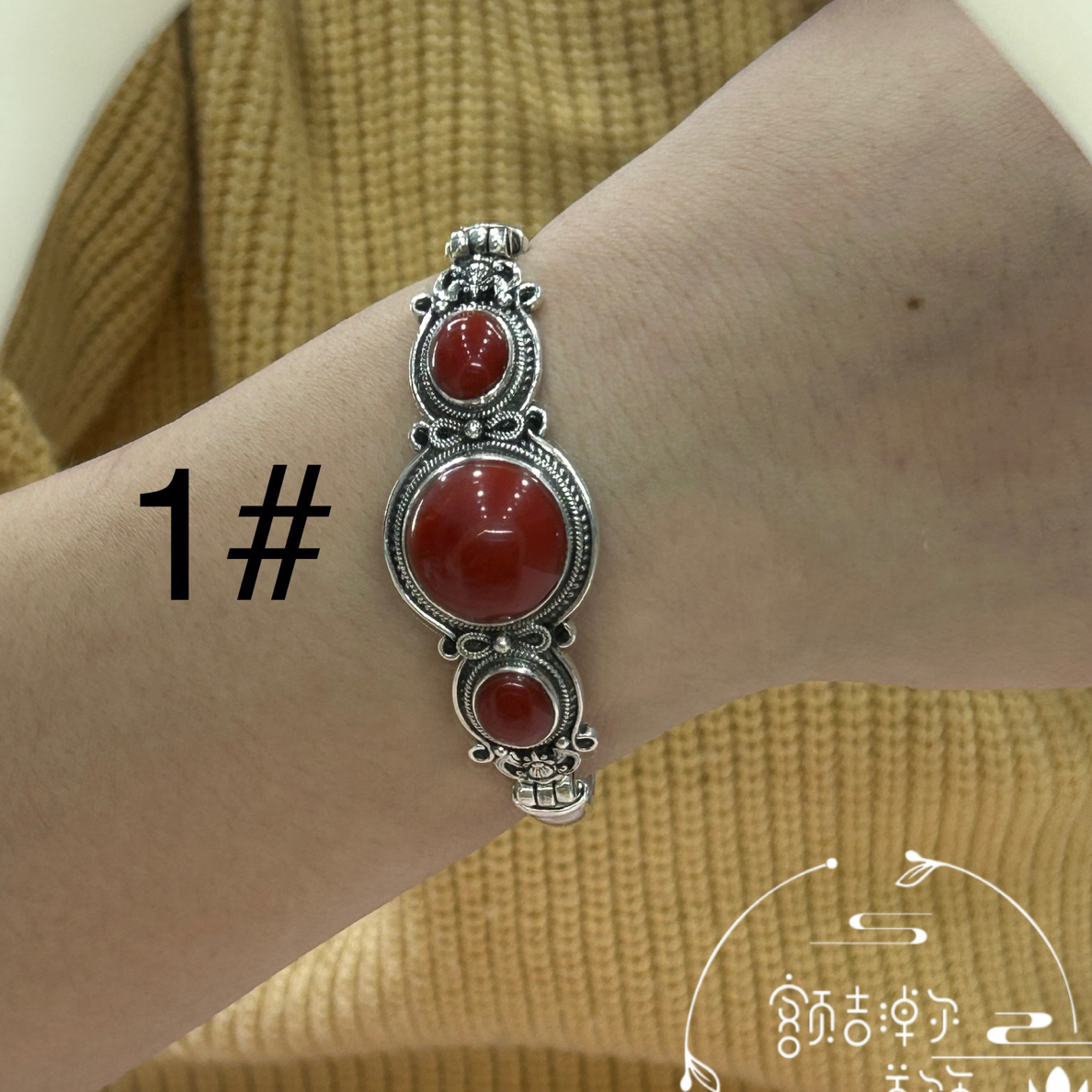 足银羽毛手镯 足银手工镯链 卡卡旭日4880