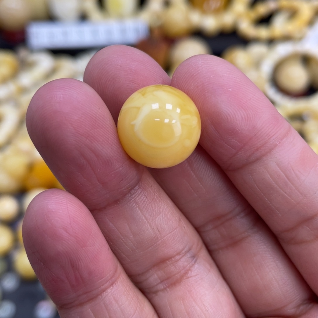 琥珀珠宝奇石未镶嵌15.1mm