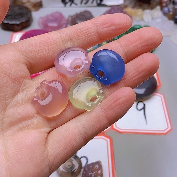 【闪购商品】未镶嵌玛瑙/玉髓珠宝半成品绿*