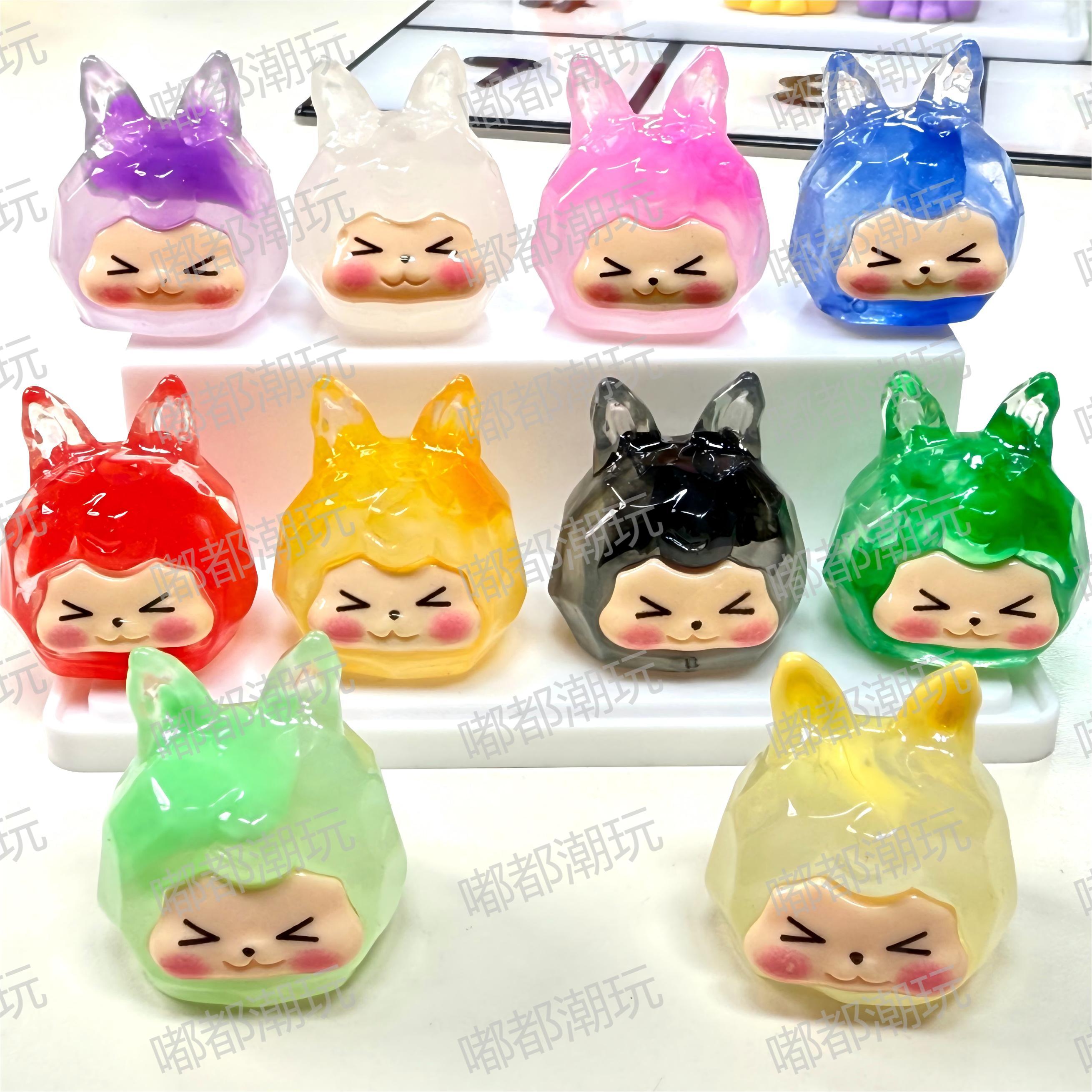 【墨色晕染Kiki】树脂萌粒高偷水墨KIKI摆件KK崽崽可爱简约DIY摆件