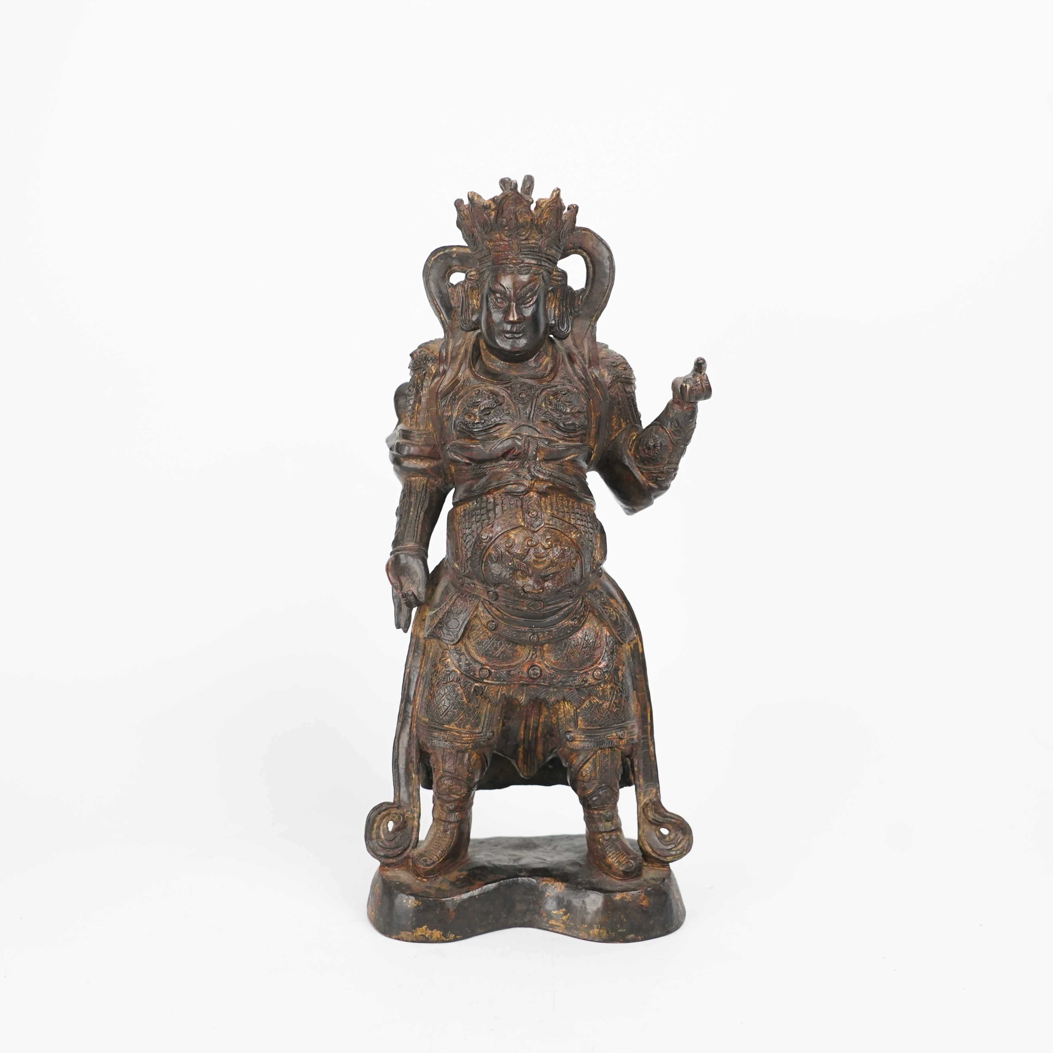 LOT019 明 铜天王立像