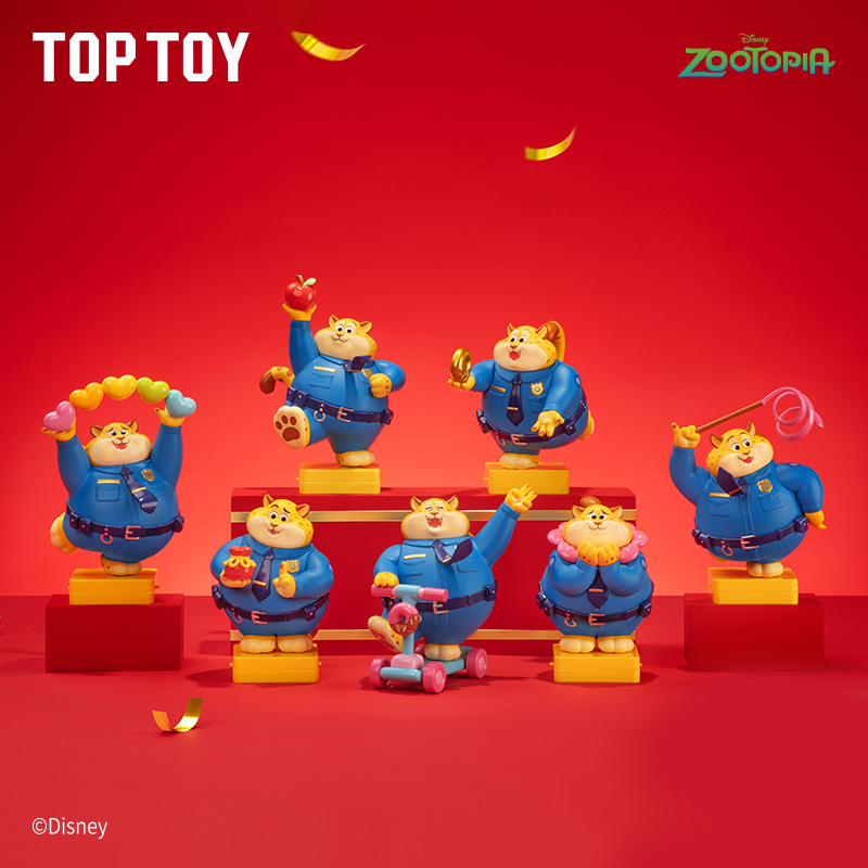 【送礼好物】TOPTOY疯狂动物城豹好运潮玩盲盒手办正版桌面摆件学生