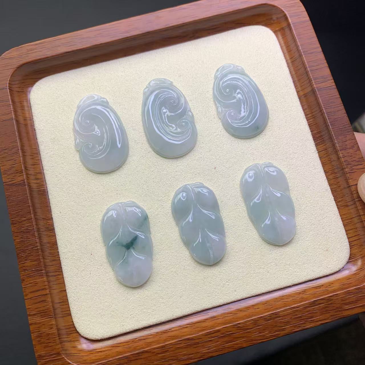 翡翠如意/叶子挂件/多样发一件/款式不指定