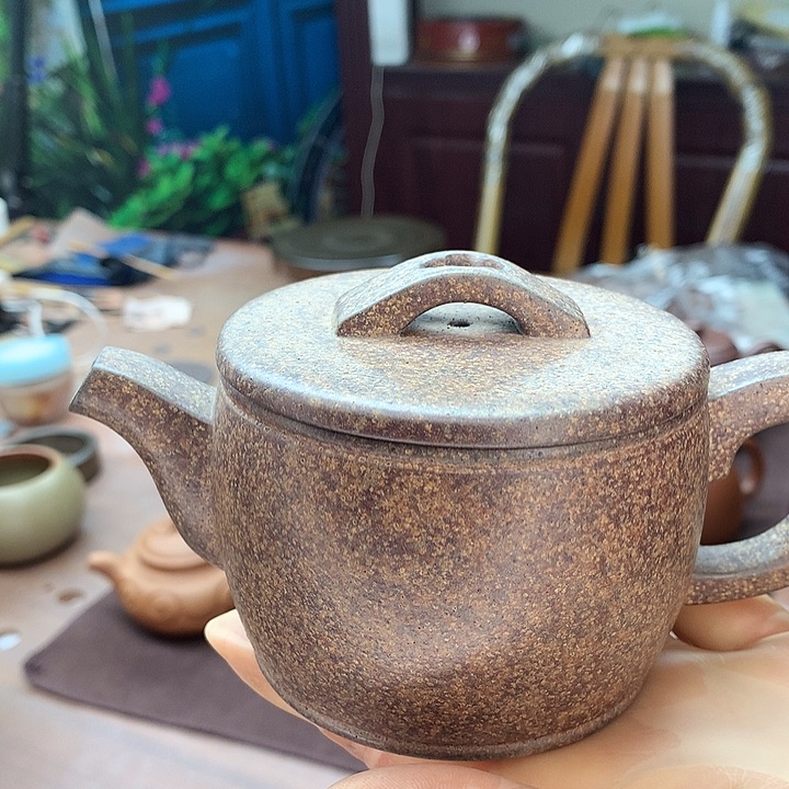 紫泥茶壶高**云高温紫泥，汉瓦，220c c