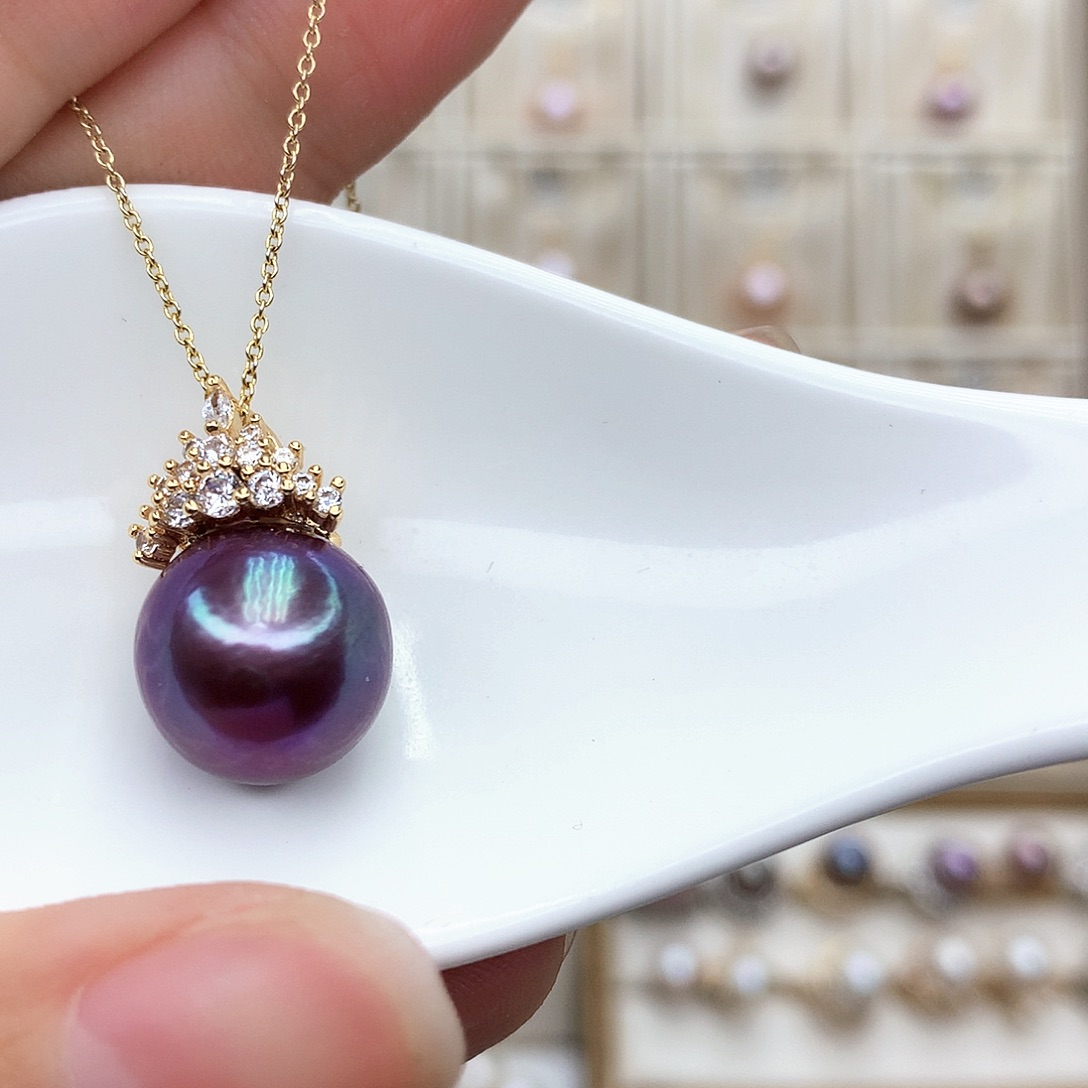 淡水珍珠吊坠(赠链)合金