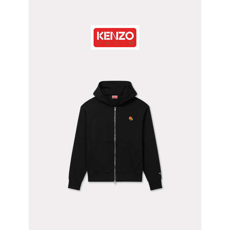 KENZO 25春夏新品POP BOKE波普海棠花男女同款经典连帽卫衣外套