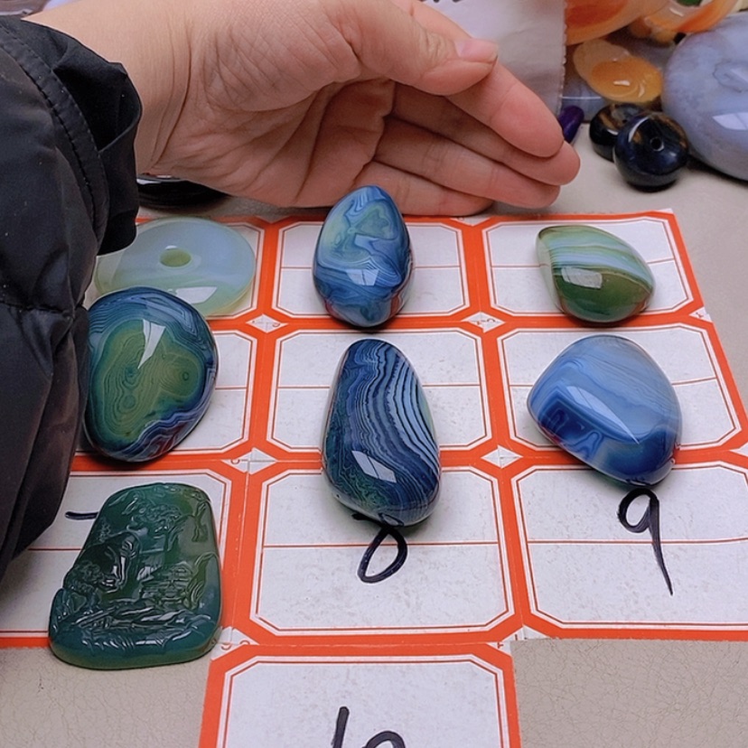 【闪购商品】未镶嵌玛瑙/玉髓珠宝半成品清**月