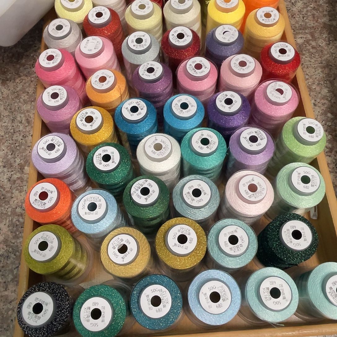 聚酯纤维6股50克星空纯色自选5色备注