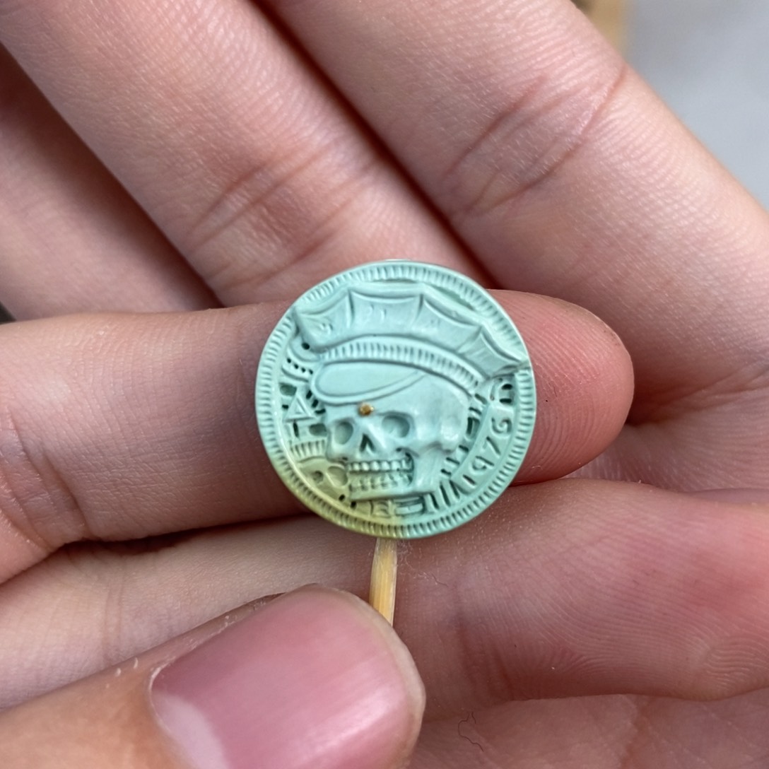 绿松石雕刻未镶嵌