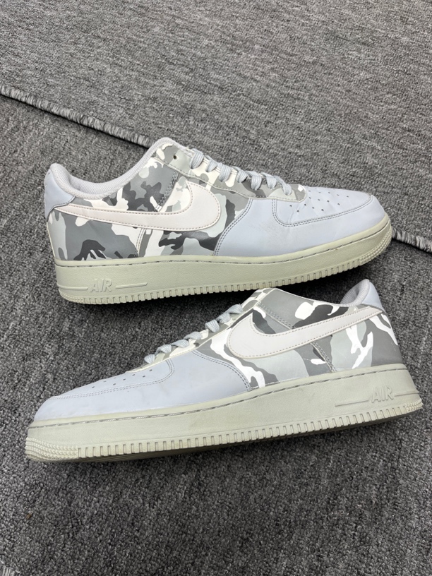 95新 NIKE/耐克 板鞋 95新 烁/45.5码/耐克/AF1 白迷彩