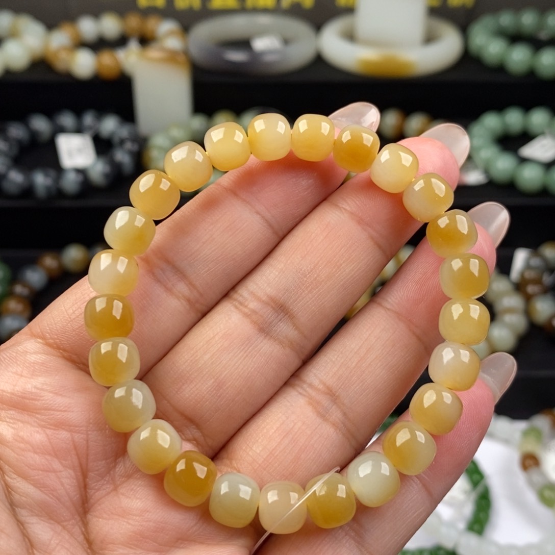 和田玉手串未镶嵌