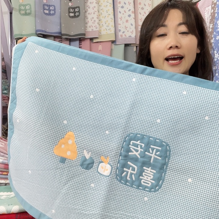 棉特价，蓝绿色平安喜乐