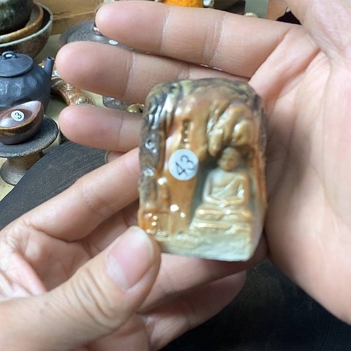 杯手工粗陶、柴烧茶器