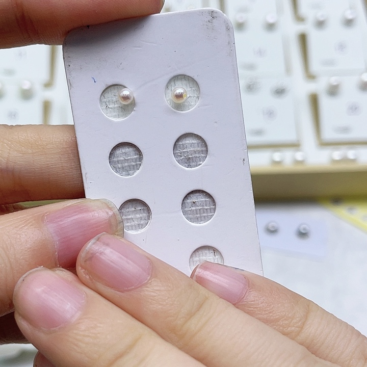 淡水珍珠耳饰银S925镶嵌