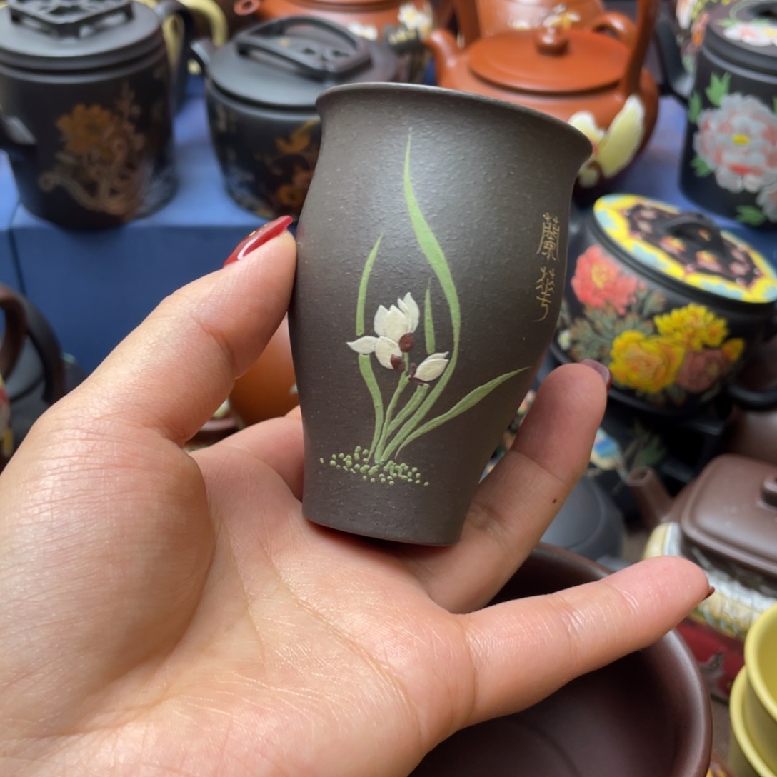 展***宏紫砂茶杯紫砂主人杯10个