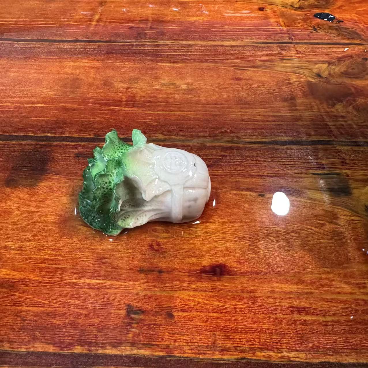 【闪购商品】万里茶器专属链接中式精美白菜茶宠茶器具摆件遇热变色