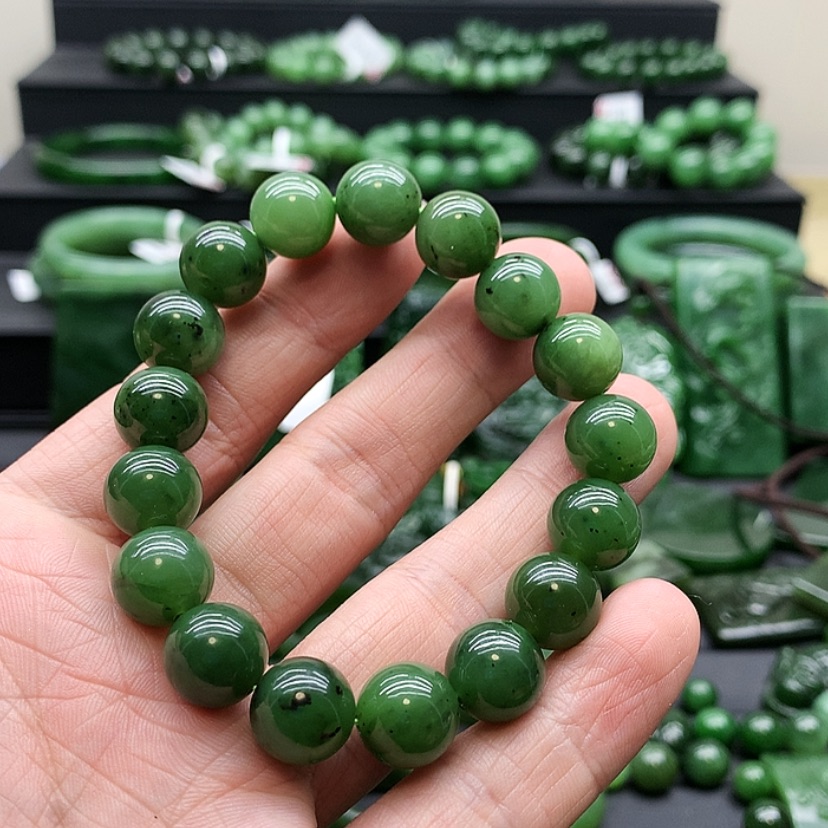 【闪购商品】和田玉（碧玉）手链未镶嵌