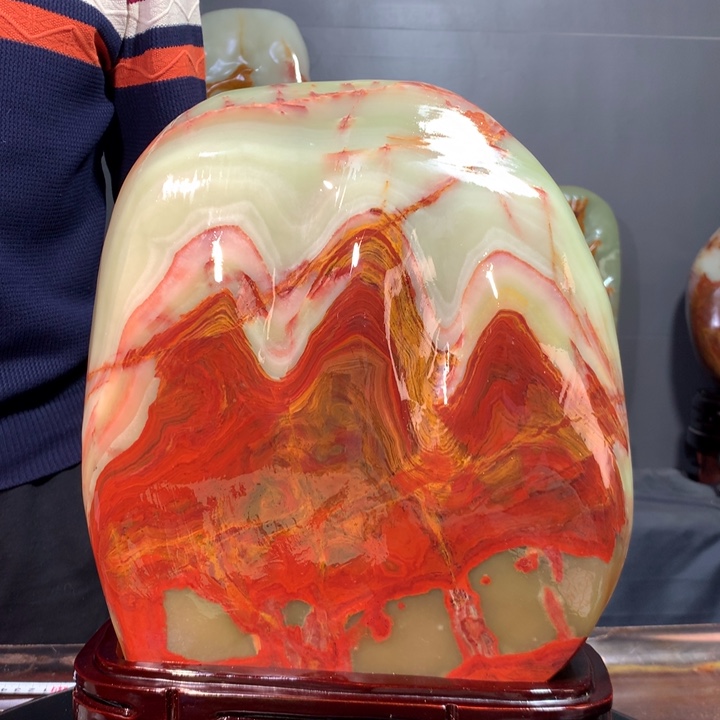 石材天然原石摆件