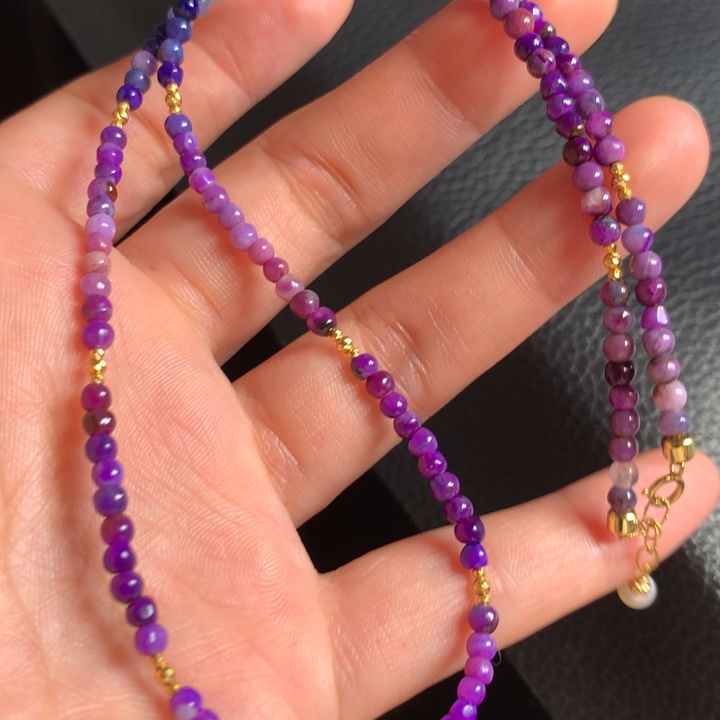 苏纪石（舒俱来）项链18K金镶嵌